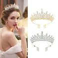 thumbnail image 2 of for Rhinestone Crystal Crowns And Tiaras With Comb Headband Wedding Tiaras For Bride Princess Crown, 2 of 8