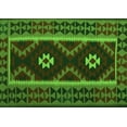 thumbnail image 1 of Ahgly Company Indoor Rectangle Oriental Green Traditional Area Rugs, 2' x 4', 1 of 1