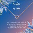 thumbnail image 2 of Anavia Mother in Law Gift, Mother of the Groom Gift, Jewelry and Card Birthdy Gift for Mother in Law, Mother's Day Gift, Necklace and Card Gift [Rose Gold Heart,Blue-Orange Gradient], 2 of 5