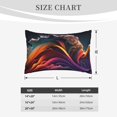 thumbnail image 4 of Yiaed Colorful Abstract Wave Motion Print Brushed Microfiber Envelope Pillowcases, Standard,Envelope Closure Pillow Cases(Without Pillow Core)-16"x24", 4 of 6