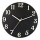 thumbnail image 4 of Reloj de pared luminoso moderno diseño de madera decorativo redondo analógico luz silenciosa en Negro, 4 of 9