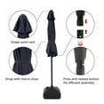thumbnail image 4 of COBANA 7.5ft Patio Umbrella with Base Included, Outdoor Market Table Umbrella with Stand Weights, Dark Blue, 4 of 7