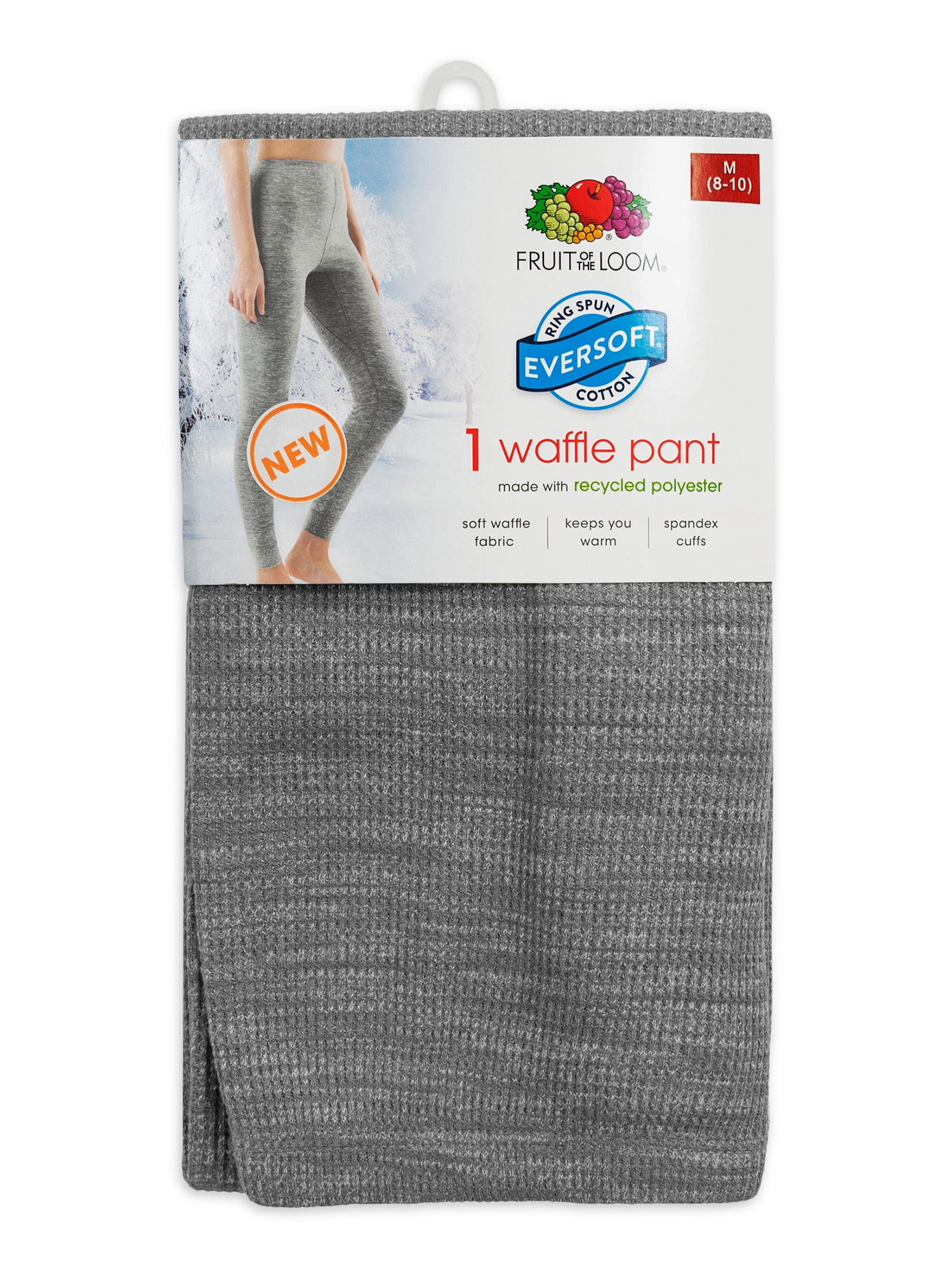 Fruit of the Loom Women's and Women's Plus Eversoft Waffle Thermal Bottom, 2-Pack