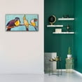 thumbnail image 5 of Epic Graffiti 'Birds on a Wire' by St. Hilaire Elizabeth, Canvas Wall Art, 40"x20", 5 of 8