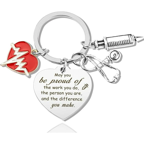 Female Nurse Gift Keychain Nurse Appreciation Nurses Day Week Gift Accessories Nursing School Graduation Gifts