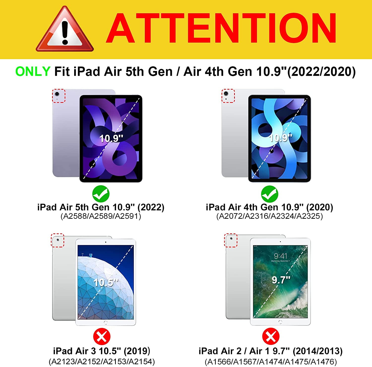 Fintie Rotating Case for iPad Air 11-inch M4/M3/M2 (2026/2025/2024), iPad Air 5th/4th Generation (2022/2020) 10.9 Inch - 360 Swivel Protective Stand Cover