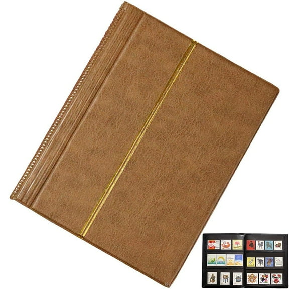 20-Page Empty Stamp Collection Album for Storage and Organization
