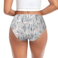 thumbnail image 3 of Womens Underwear white Moose winter tree Cuteness No Show Seamless Underwear for Women, Soft Stretch Women's Panties, Hipster Ladies Panties Bikini Underwear Briefs, 3 of 6