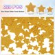 thumbnail image 2 of Uxcell 228Pcs Adhesivos de Espuma con Purpurina 3 Tamaños Autoadhesivos en Forma de Estrella Dorada, 2 of 7