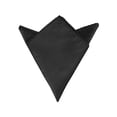 thumbnail image 1 of INSPIRE CHIC Men's Pocket Squares Solid Color Handkerchiefs Black One Size, 1 of 4