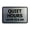 Brushed Silver, variant on Signs ByLITA Classic Framed, Quiet Hours 10 pm to 8 am Sign (Black) - Small