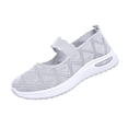 thumbnail image 3 of UDAUDU Womens Orthopedic Shoes Arch Support Slip on Non Slip Golf Shoes Breathable Mesh Stretch Business Casual Shoes Comfort 2026 Orthopedic Shoes Gray 9 Wide, 3 of 8