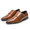 BROWN, variant on BURUDANI Men's Double Monk Strap Slip on Loafer Cap Toe Leather Oxford Formal Business Casual Comfortable Dress Shoes for Men