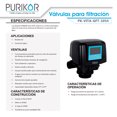 thumbnail image 2 of Válvula para sistemas de filtración Purikor PK-VITA-GFT-1054, 2 of 3