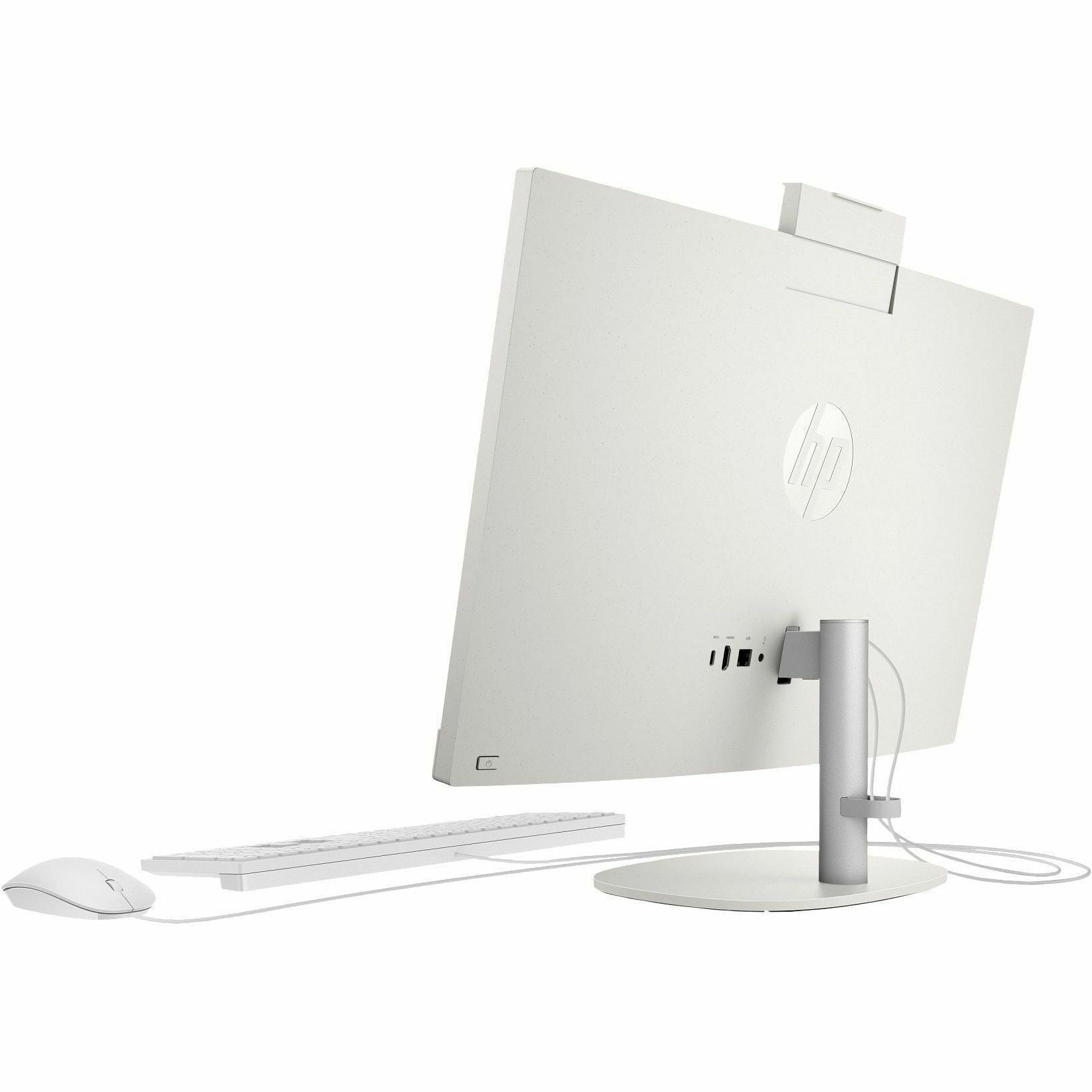 HP 24-cr0000a 24-cr0410 All-in-One Computer, AMD Athlon Silver 7120U, 8 GB, 256 GB SSD, 23.8" Full HD, Desktop, Shell White