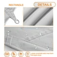 thumbnail image 2 of Sunshades Depot 20 ' FT x 21' FT Rectanlge Waterproof Knitted Shade Sail Curved Edge Light Grey 180 GSM UV Block Shade Fabric Pergola Cartpot Awning Canopy Replacement Awning Customize Available, 2 of 7