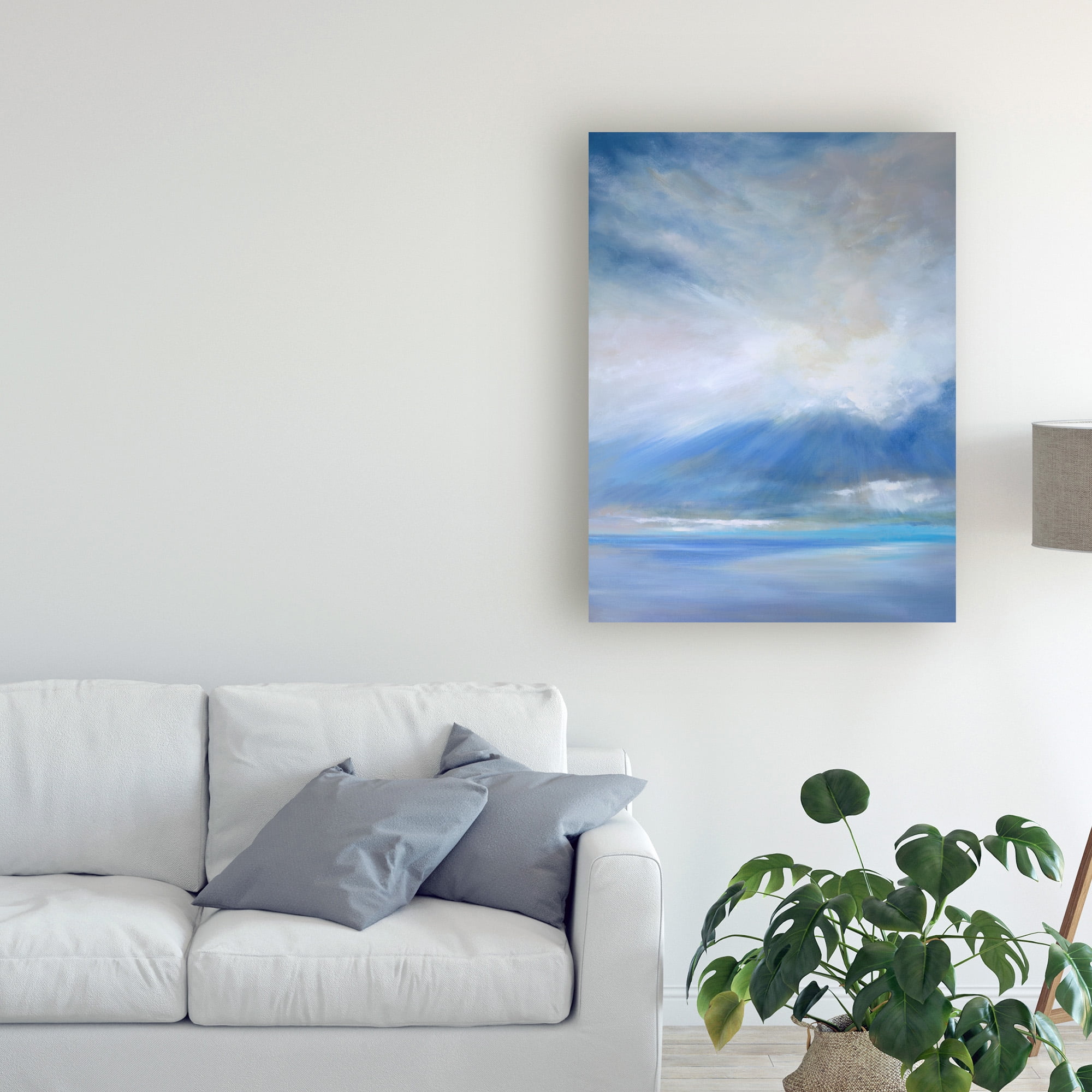 Trademark Fine Art 'Heavenly Light Triptych II' Canvas Art by Sheila Finch