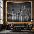 thumbnail image 6 of Photograph City Skyline With At Night, Mystical Fantasy for Space Lovers, Galaxy Room Decor Room Accent, Housewarming Gift, Tapestry Wall Hanging for Bedroom and Dorm, 6 of 7