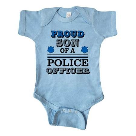 

Inktastic Proud Son of a Police Officer Gift Baby Boy Bodysuit