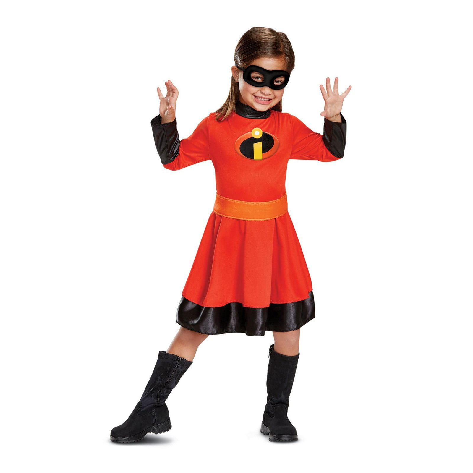 The Incredibles 2 Girls Fancy Dress Superhero Disney Kids Childs Costume Outfit 