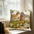 thumbnail image 2 of Luoshdecor Throw Pillow Cover 18x18，Rustic Donkey Wildflower Pillowcase for Room Couch Sofa Bed Home Decor(Single-Sided), 2 of 6