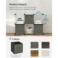 thumbnail image 7 of SONGMICS 10.2" Cube Storage Bin 6 Foldable Cube Organizer Bin with Handles Storage Box for Living Room Bedroom Office Misty Gray, 7 of 7