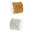 thumbnail image 1 of 4 x 10 yardas / de cadenas de collar de oro eslabones para joyas, bricolaje, hombres, mujeres, 1 of 9