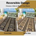 thumbnail image 3 of 5'x8' Outdoor Rugs, Yamaziot Waterproof Plastic Patio Rug, Reversible Outdoor Mats for RV Camping Picnic Garden Backyard Balcony Porch Beach, Black, 3 of 8
