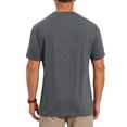 thumbnail image 3 of INSPIRE CHIC Men's Chest Pocket Striped Print Crew Neck Short Sleeve T-Shirt S Dark Gray, 3 of 5