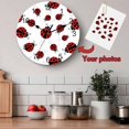 thumbnail image 5 of Wall Clock 10 Inch Red Ladybug Round Silent Decorative Wall Clocks Battery Operated for Living Room Bedroom Kitchen Classroom Decor, Red Black Polka Dot,Small, 5 of 8