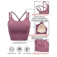 thumbnail image 2 of Leopard Printed Sports Bras for Women Yoga Cami Tops Crop Tank Tops with Built-in Bra Workout Light Support Yoga Bra Gym Tops Tube Vest, Plus Size XS-XL/2PCS, 2 of 8