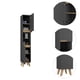 thumbnail image 4 of Estanteria de Baño Vicent Plata Oscuro y Café Claro Virtual Muebles, 4 of 9