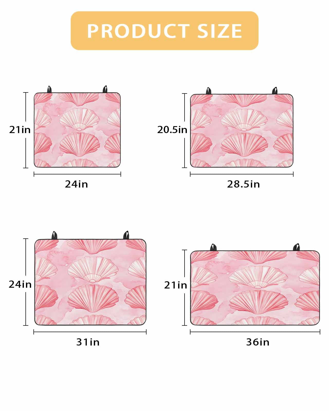 nqOlkjepod Large Induction Cooktop Protector Mat 36"x21", Pink Shell Coastal Stove Top Covers for Electric Stove, Summer Beach Nautical Ocean Stove Burner Cover Mats, Glass Top Stove Cover