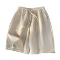 thumbnail image 2 of pstuiky Hombres bajos, Pantalones cortos casuales, cómodos, con bolsillos sólidos, con cordón y vendaje para hombre Pantalones cortos de entrenamiento, 2 of 3
