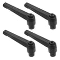 thumbnail image 1 of 4pcs Clamping Lever Handles M8 x 63mm Threaded Knobs Locking Rotating Screw Handles Quick Release Bolt Push Button Ratchet Lever, 1 of 8