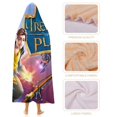 thumbnail image 4 of El Planeta del Tesoro Manta Capa con Capucha Anti-Bolitas, Manta de Lana Ártica Suave, Manta Portátil de Felpa Ligera y Lujosa, Poncho para Siesta en Casa y Oficina, 100*130cm, 4 of 6