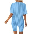 thumbnail image 5 of Blusas para las Mujeres Casual Impreso Cuello en V Manga Corta Blusa Pantalones Cortos, Conjuntos de Ropa para las Mujeres, 5 of 5