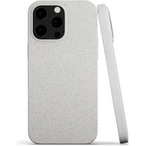 RadEnergy iPhone 13 Mini Case, EMF Protection Shungite Liquid Silicone Phone Case, Beige