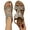 1Brown, variant on Womens Sandals Memory Foam Comfortable Rhinestone Flip Flops Boho Flats Elastic Ankle Strap
