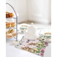 thumbnail image 4 of Easter Kitchen Dish Towels for Drying Dishes Set of 3, Spring Watercolor Bunny Eggs Flower Leaf Pink Plaid Waffle Weave Microfiber Hand Tea Bathroom Towels Quick Dry & Absorbent Towel 12x12, 4 of 7