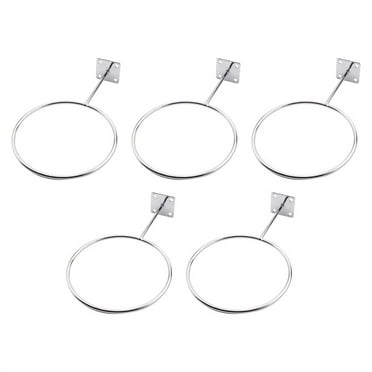 5 Pack Holders Wall Mount Sports Exercise Storage Rack Organizer for Display Basketball Volleyball Soccer