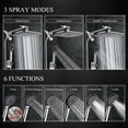 thumbnail image 4 of Cabezal de ducha Combo Veken High Pressure Rain con brazo de extensión, 4 of 7