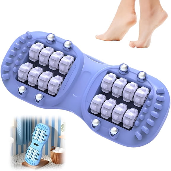 XIRQI Double Foot Massage Roller,Upgraded Foot Massage Roller,Feet Massager for Plantar Fasciitis,Feet Massage Ball Pain Relief for Home (Purple)