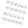thumbnail image 1 of 20 pasteles de letras con purpurina para Navidad Plata, 1 of 9