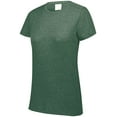 thumbnail image 2 of Augusta Sportswear womens Tri-blend T-shirt Short Sleeve, Dark Green Heather, Medium, 2 of 2