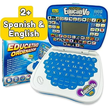 Portable Bilingual Early Educational Learning Kids Laptop Toy with Mouse