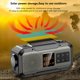 thumbnail image 5 of Radio Solar Crank Emergencia AM/FM/WB/NOAA Meteorológico (Gray), 5 of 8