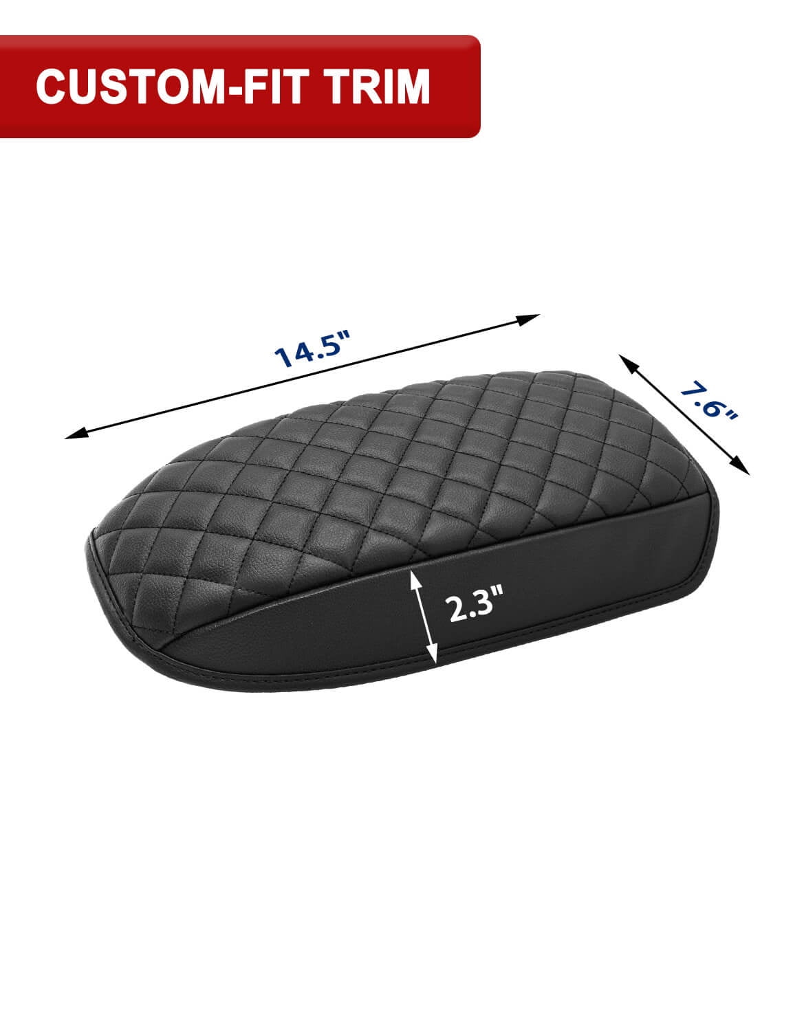 KBH Center Console Armrest Cover for 2021-2026 Ford Bronco Sport/2020-2026 Ford Escape Accessories, Leather Middle Console Cover Cushion Pad for Car Interior, Black