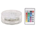 thumbnail image 4 of Luces LED sumergibles IP68 impermeables 10 LED 16 efectos de iluminación Foco con pilas con control remoto, 4 of 8