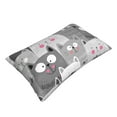 thumbnail image 3 of Balery Cats Group Pillow Covers,Bed Pilowcases,Reversible Plush Throw Pillow Covers End Pillow Encasement,Pillow Case - 14"X20", 3 of 9